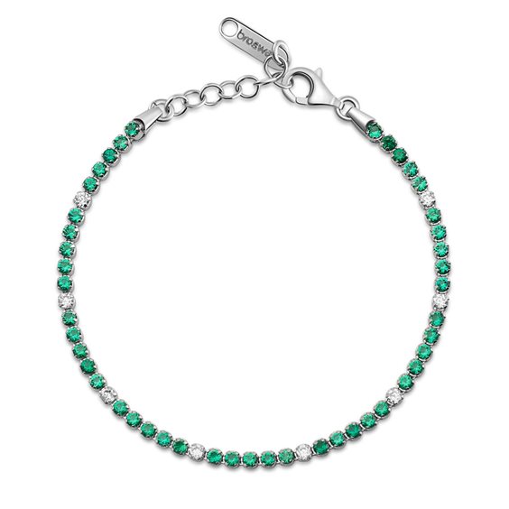 Bracciale Brosway Donna FANCY LIFE GREEN in Argento Cubic Zirconia FLG128 - FLG128